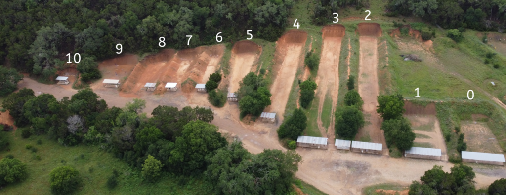 Public Shooting Range Bays overhead view