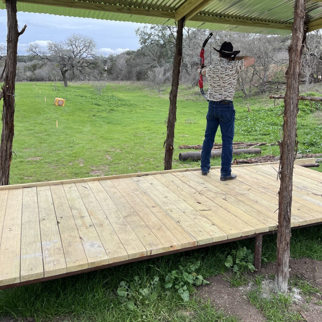 Man on an Archery Range