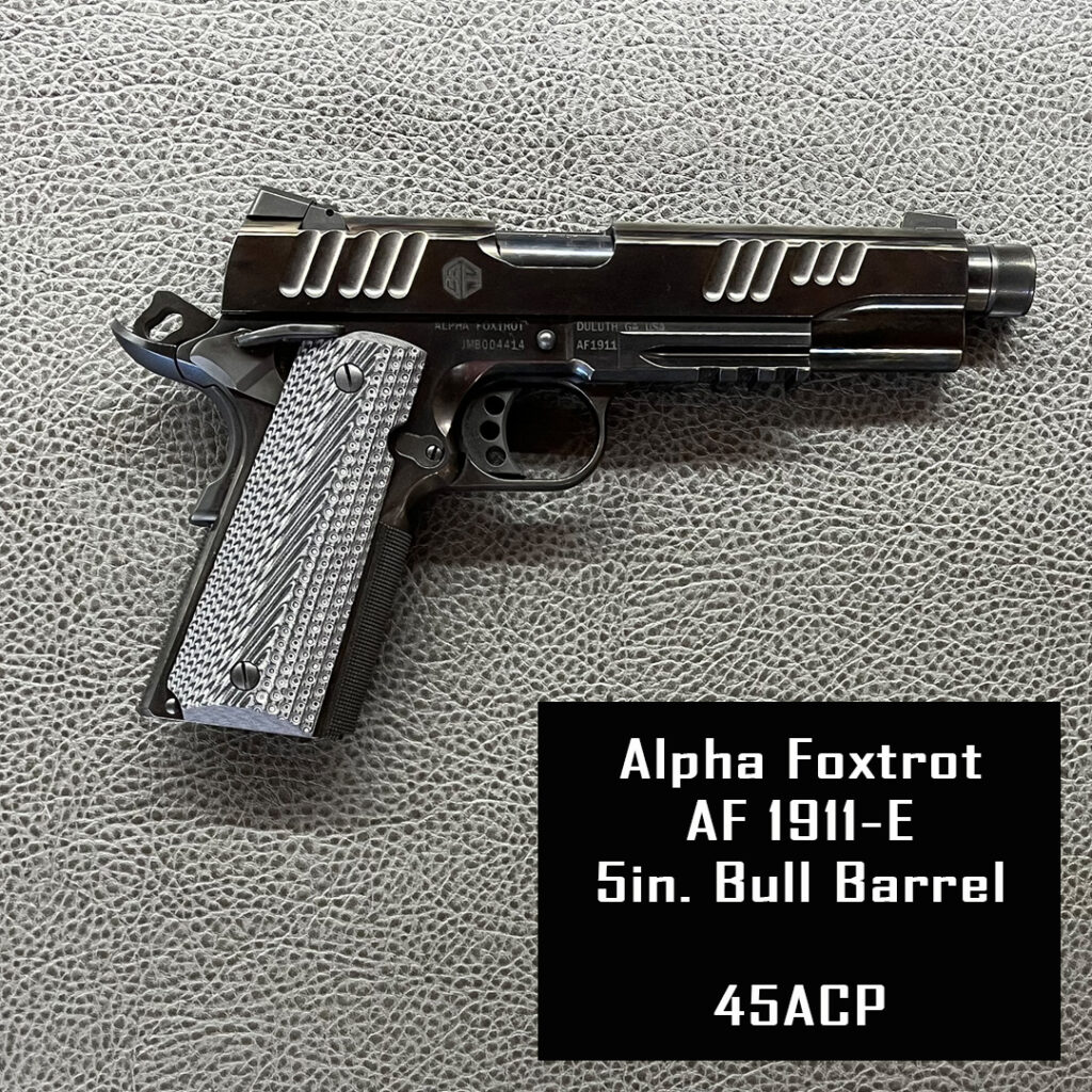 Firearm Rental
Alpha Foxtrot AF1911-E
45ACP