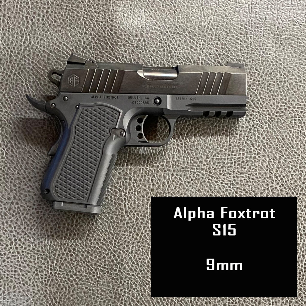 Firearm Rental
Alpha Foxtrot S15
9mm