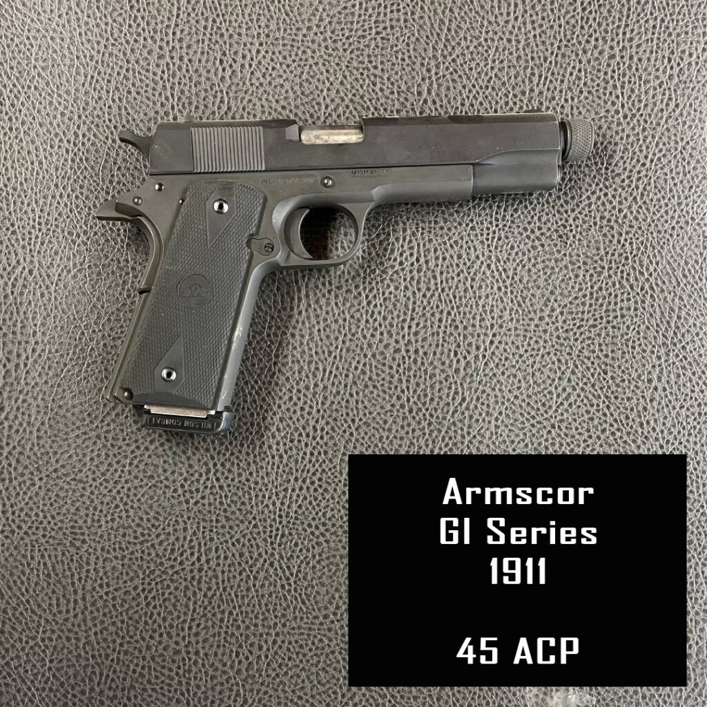 Firearm Rental
Armscor GI Series 1911
45ACP