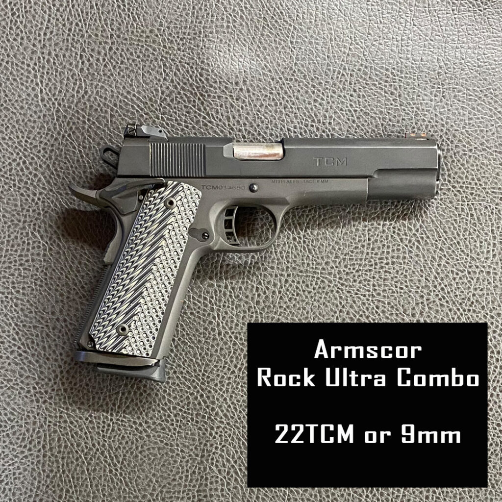 Firearm Rental
Armscor Rock Ultra Combo
22TCM or 9mm