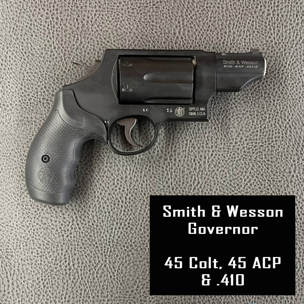 Firearm Rental
Smith & Wesson Governor
45 Colt, 45ACP, .410