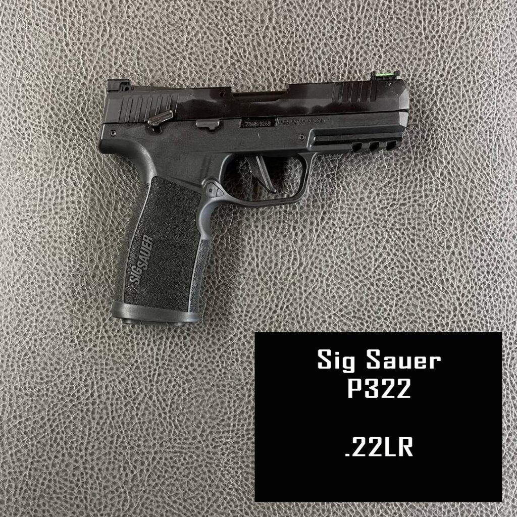 Firearm Rental
Sig Sauer P322
.22 LR