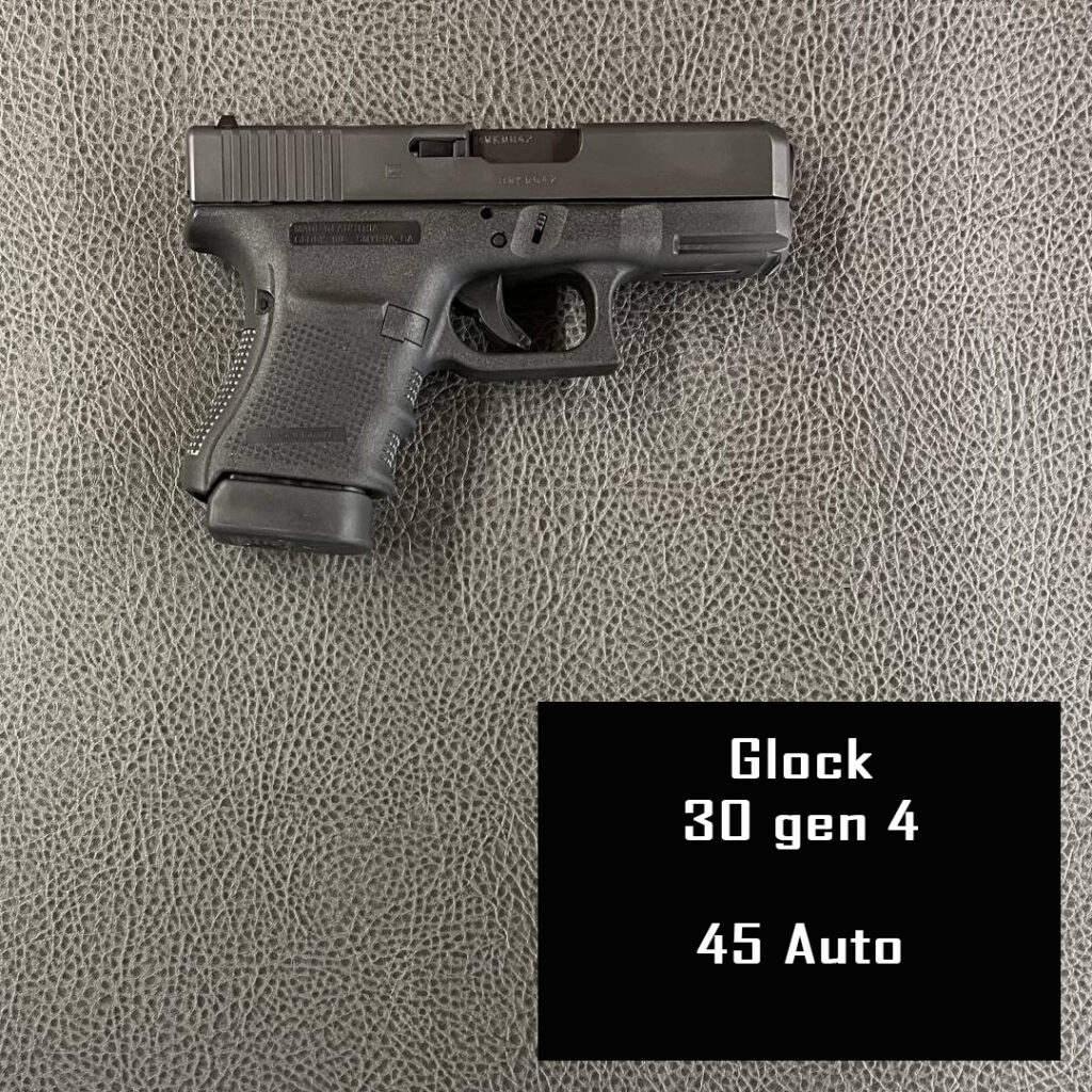 Firearm Rental
Glock 30 gen 4
45 Auto